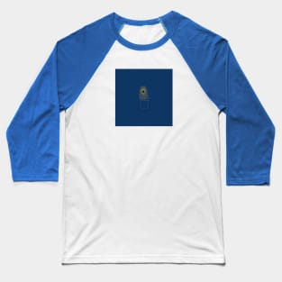 Peacock Feather in Pocket Baseball T-Shirt